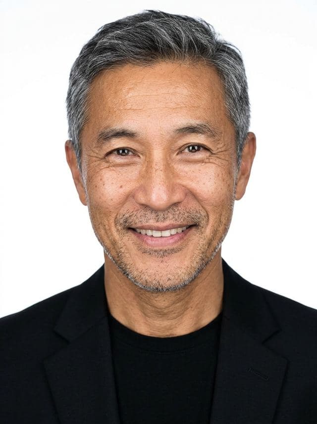 Example headshot in an email signature