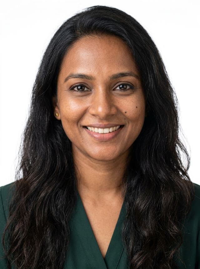 Example headshot on a professional profile